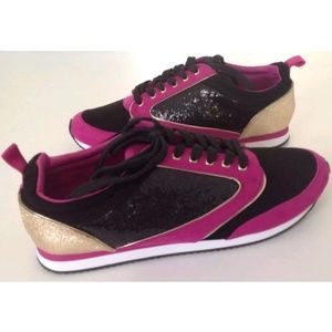 New Women's Juicy Couture Sequins Fashion Sneakers